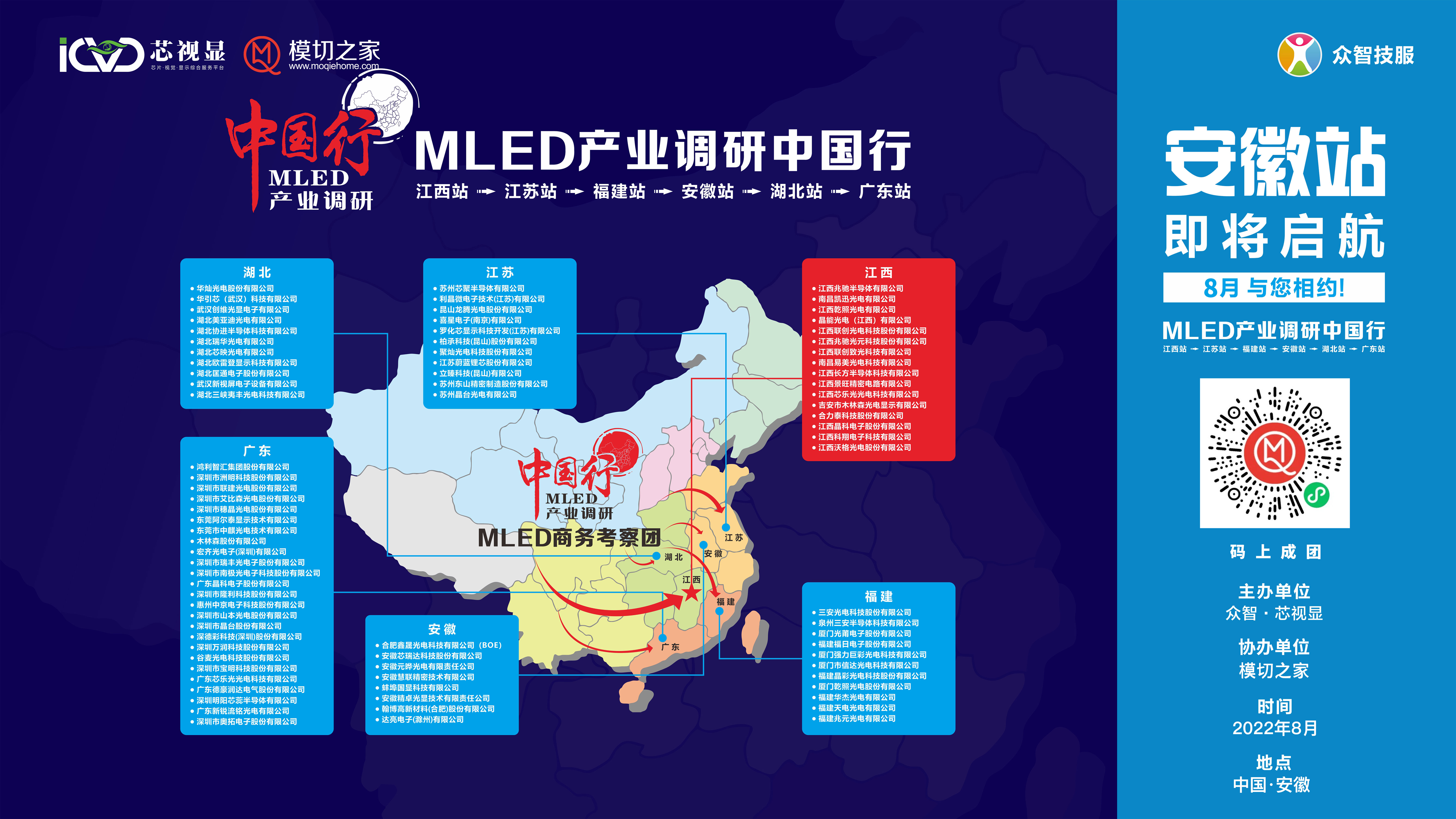 MLED產(chǎn)業(yè)人一起去安徽